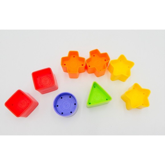Fisher-Price Sorting Toy Baby's First Blocks Set Replacement Shapes Blocks Lot 9 - Picture 4 of 5